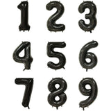 Balon Din Folie Metalizata Figurina Cifra, Tema Aniversare 40 Cm, Ambalaj Individual, Pai Inclus, Umflare Cu Aer Sau Heliu, Cifra 5 - vivimall.ro