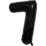 Balon Din Folie Metalizata Figurina Cifra, Tema Aniversare 40 Cm, Ambalaj Individual, Pai Inclus, Umflare Cu Aer Sau Heliu, Cifra 7 - vivimall.ro