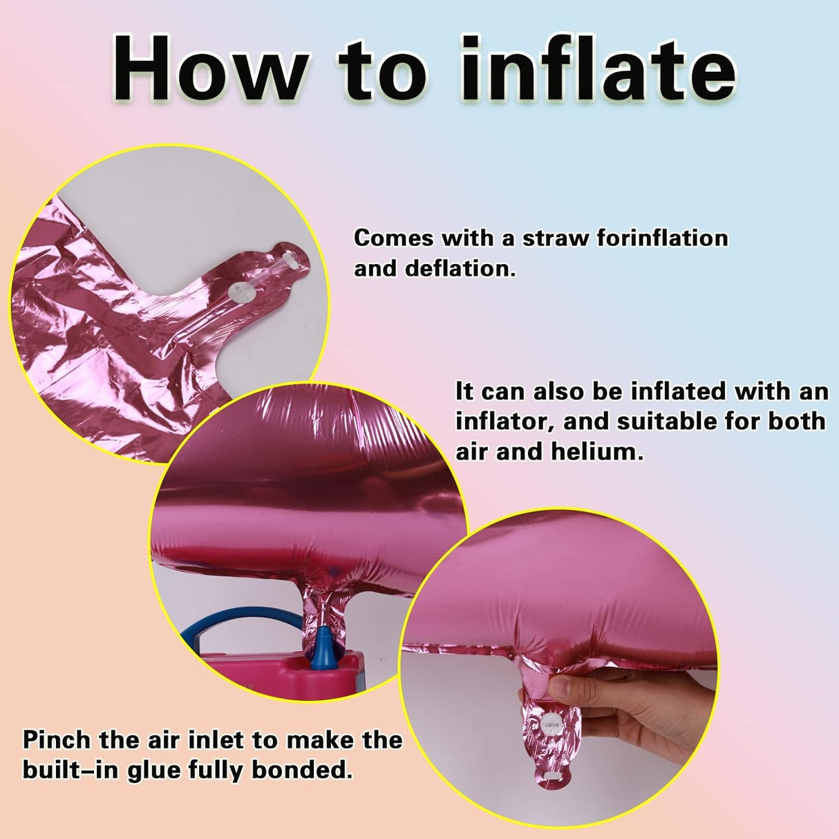 Balon Din Folie Metalizata Figurina Cifra, Tema Aniversare 40 Cm, Ambalaj Individual, Pai Inclus, Umflare Cu Aer Sau Heliu, Cifra 5 - vivimall.ro