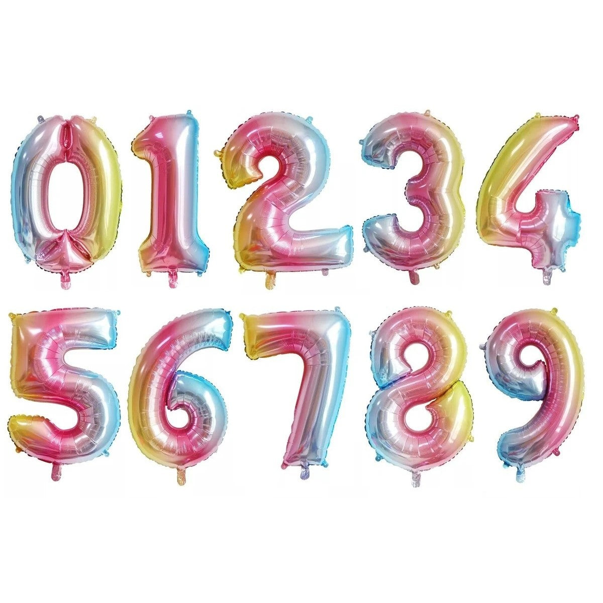 Balon Din Folie Metalizata Figurina Cifra, Tema Aniversare 40 Cm, Ambalaj Individual, Pai Inclus, Umflare Cu Aer Sau Heliu, Cifra 7