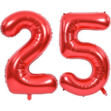 Balon Din Folie Metalizata Figurina Cifra, Tema Aniversare 40 Cm, Ambalaj Individual, Pai Inclus, Umflare Cu Aer Sau Heliu, Cifra 5 - vivimall.ro