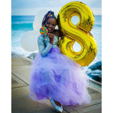 Balon Din Folie Metalizata Figurina Cifra, Tema Aniversare 40 Cm, Ambalaj Individual, Pai Inclus, Umflare Cu Aer Sau Heliu, Cifra 8 - vivimall.ro