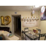 Balon Din Folie Metalizata Figurina Cifra, Tema Aniversare 40 Cm, Ambalaj Individual, Pai Inclus, Umflare Cu Aer Sau Heliu, Cifra 9 - vivimall.ro