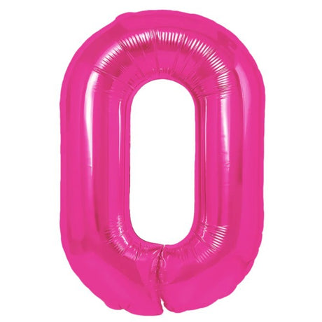Balon Din Folie Metalizata, Figurina Cifra, Tema Aniversare 80 Cm, Ambalaj Individual, Pai Inclus, Umflare Cu Aer Sau Heliu, Cifra 0 - vivimall.ro