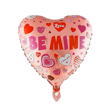 Balon Din Folie Metalizata, Figurina Inimioara, Tematica Iubire, 45 Cm, Ambalaj Individual, Pai Inclus, Umflare Cu Aer Sau Heliu - vivimall.ro