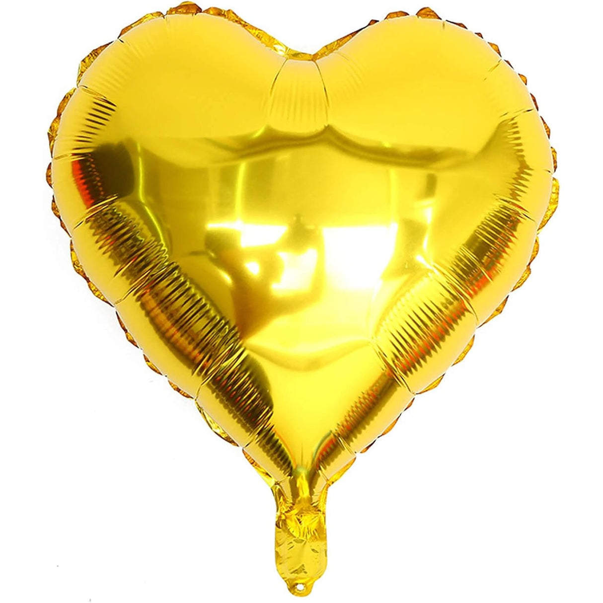 Balon Din Folie Metalizata, Figurina Inimioara, Model Simplu, Tematica Iubire, 40 Cm, Ambalaj Individual, Pai Inclus, Umflare Cu Aer Sau Heliu,