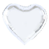 Balon Din Folie Metalizata, Figurina Inimioara, Model Simplu, Tematica Iubire, 40 Cm, Ambalaj Individual, Pai Inclus, Umflare Cu Aer Sau Heliu,