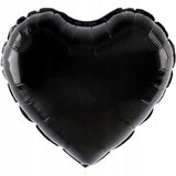 Balon Din Folie Metalizata, Figurina Inimioara, Model Simplu, Tematica Iubire, 40 Cm, Ambalaj Individual, Pai Inclus, Umflare Cu Aer Sau Heliu,
