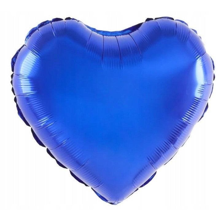 Balon Din Folie Metalizata, Figurina Inimioara, Model Simplu, Tematica Iubire, 40 Cm, Ambalaj Individual, Pai Inclus, Umflare Cu Aer Sau Heliu,