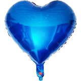 Balon Din Folie Metalizata, Figurina Inimioara, Model Simplu, Tematica Iubire, 40 Cm, Ambalaj Individual, Pai Inclus, Umflare Cu Aer Sau Heliu,