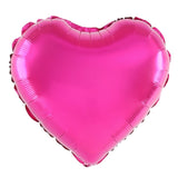 Balon Din Folie Metalizata, Figurina Inimioara, Model Simplu, Tematica Iubire, 40 Cm, Ambalaj Individual, Pai Inclus, Umflare Cu Aer Sau Heliu,