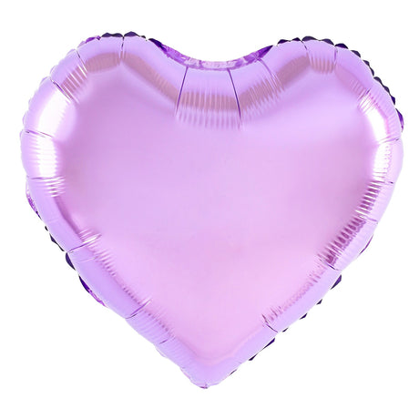 Balon Din Folie Metalizata, Figurina Inimioara, Tematica Iubire, 40 Cm, Ambalaj Individual, Pai Inclus, Umflare Cu Aer Sau Heliu - vivimall.ro