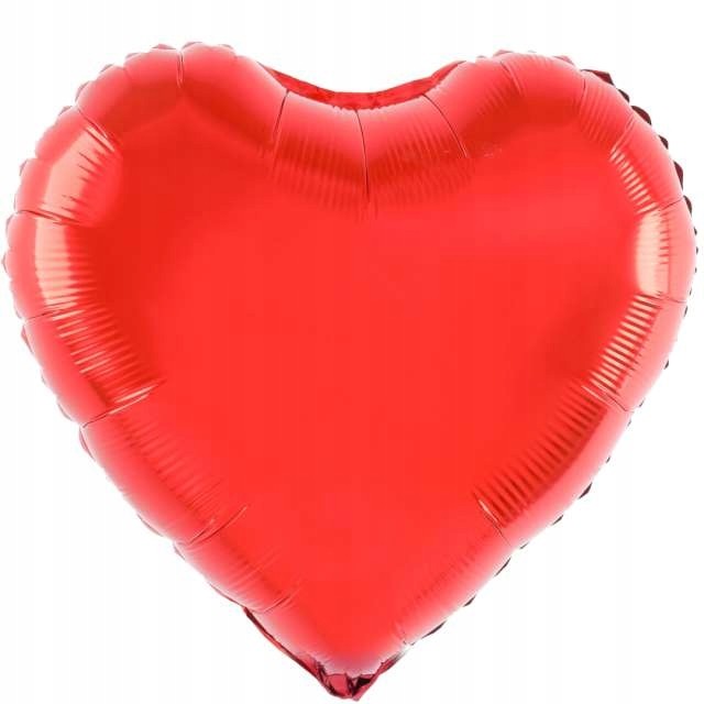 Balon Din Folie Metalizata, Figurina Inimioara, Model Simplu, Tematica Iubire, 40 Cm, Ambalaj Individual, Pai Inclus, Umflare Cu Aer Sau Heliu,