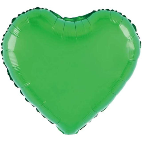 Balon Din Folie Metalizata, Figurina Inimioara, Model Simplu, Tematica Iubire, 40 Cm, Ambalaj Individual, Pai Inclus, Umflare Cu Aer Sau Heliu,