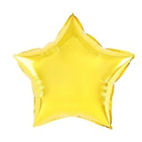 Balon Din Folie Metalizata, Figurina Stea, Model Simplu, Tematica Aniversare, 40 Cm, Ambalaj Individual, Pai Inclus, Umflare Cu Aer Sau Heliu,