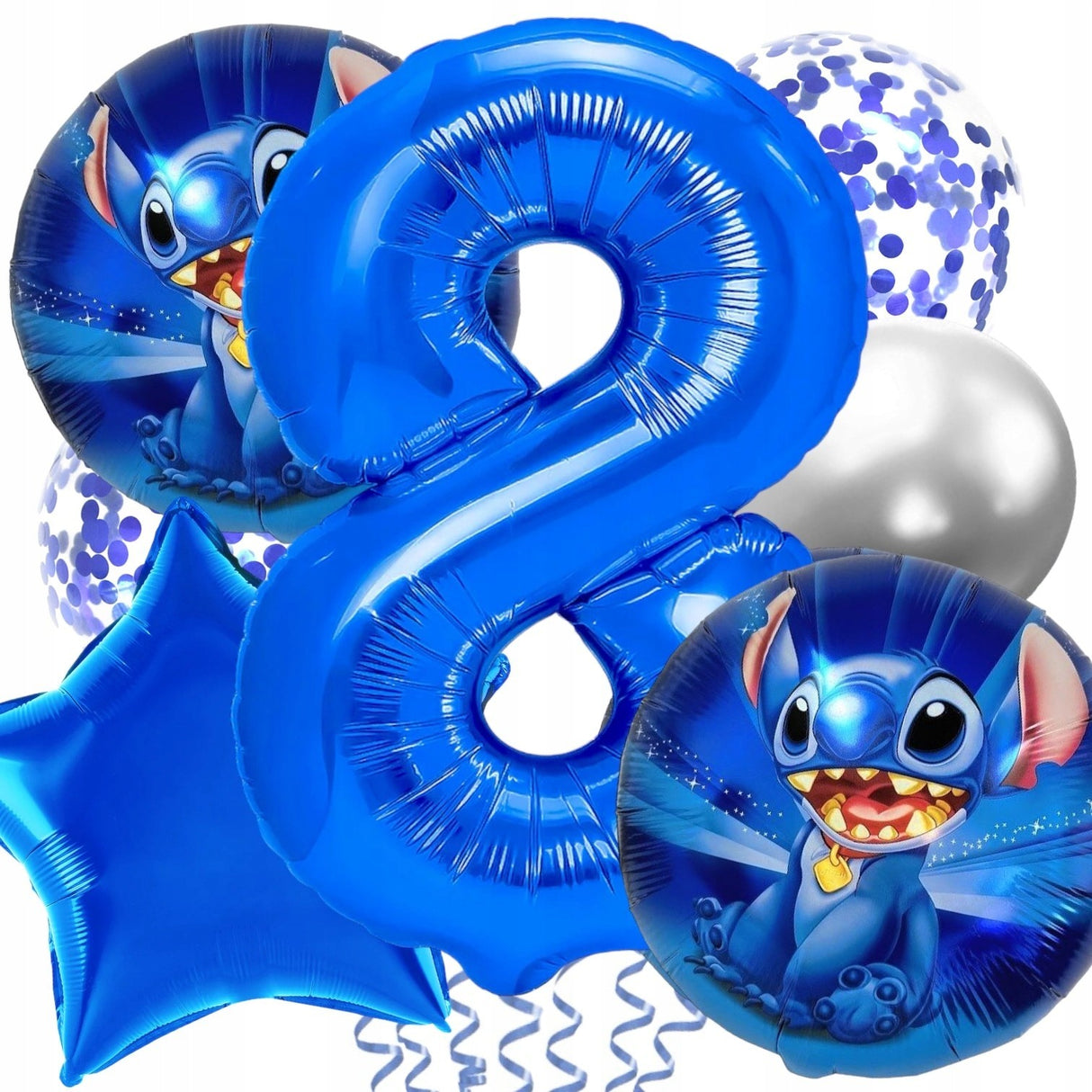 Balon Din Folie Metalizata, Figurina Stea, Model Simplu, Tematica Aniversare, 40 Cm, Ambalaj Individual, Pai Inclus, Umflare Cu Aer Sau Heliu,