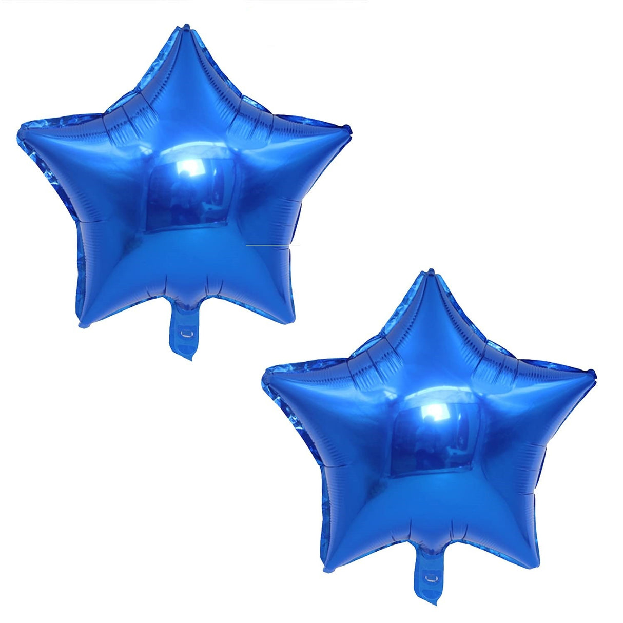 Balon Din Folie Metalizata, Figurina Stea, Model Simplu, Tematica Aniversare, 40 Cm, Ambalaj Individual, Pai Inclus, Umflare Cu Aer Sau Heliu,