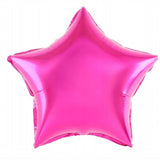 Balon Din Folie Metalizata, Figurina Stea, Model Simplu, Tematica Aniversare, 40 Cm, Ambalaj Individual, Pai Inclus, Umflare Cu Aer Sau Heliu,