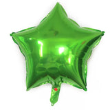 Balon Din Folie Metalizata, Figurina Stea, Model Simplu, Tematica Aniversare, 40 Cm, Ambalaj Individual, Pai Inclus, Umflare Cu Aer Sau Heliu,