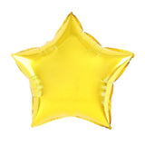 Balon Din Folie Metalizata, Figurina Stea, Model Simplu, Tematica Aniversare, 40 Cm, Ambalaj Individual, Pai Inclus, Umflare Cu Aer Sau Heliu,