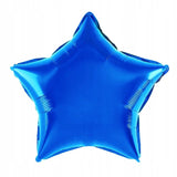 Balon Din Folie Metalizata, Figurina Stea, Model Simplu, Tematica Aniversare, 40 Cm, Ambalaj Individual, Pai Inclus, Umflare Cu Aer Sau Heliu,