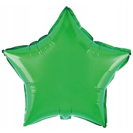 Balon Din Folie Metalizata, Figurina Stea, Model Simplu, Tematica Aniversare, 40 Cm, Ambalaj Individual, Pai Inclus, Umflare Cu Aer Sau Heliu,