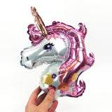 Balon Din Folie Metalizata, Figurina Unicorn, Tema Animalute, 30 Cm, Ambalaj Individual, Pai Inclus, Umflare Cu Aer Sau Heliu - vivimall.ro