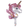 Balon Din Folie Metalizata, Figurina Unicorn, Tema Animalute, 30 Cm, Ambalaj Individual, Pai Inclus, Umflare Cu Aer Sau Heliu - vivimall.ro