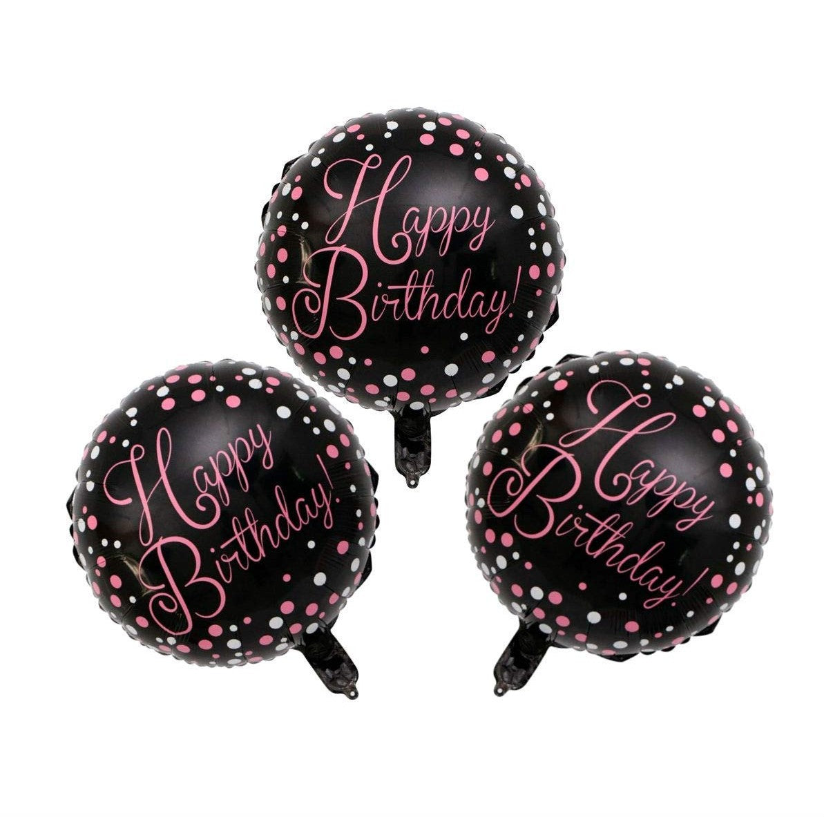 Balon Din Folie Metalizata, Figurine, Happy Birthday, Tematica Aniversare, 45 Cm, Ambalaj Individual, Pai Inclus, Umflare Cu Aer Sau Heliu - vivimall.ro