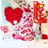Balon Din Folie Metalizata, Figurine, Model Love, Tematica Iubire, Ambalaj Individual, Pai Inclus, Umflare Cu Aer Sau Heliu,
