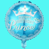 Balon Din Folie Metalizata, Figurine, Happy Birthday, Tematica Aniversare, 45 Cm, Ambalaj Individual, Pai Inclus, Umflare Cu Aer Sau Heliu