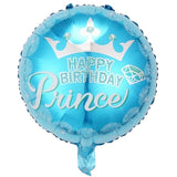 Balon Din Folie Metalizata, Figurine, Happy Birthday, Tematica Aniversare, 45 Cm, Ambalaj Individual, Pai Inclus, Umflare Cu Aer Sau Heliu - vivimall.ro