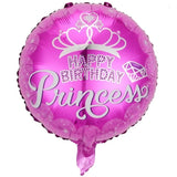 Balon Din Folie Metalizata, Figurine, Happy Birthday, Tematica Aniversare, 45 Cm, Ambalaj Individual, Pai Inclus, Umflare Cu Aer Sau Heliu - vivimall.ro