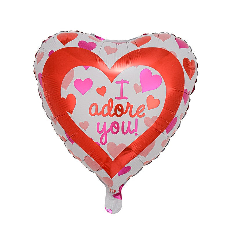 Balon Din Folie Metalizatäƒ, Forma De Inima, 45Cm, Ambalaj Individual, Pai Inclus, Umflare Cu Aer Sau Heliu - vivimall.ro