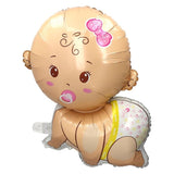 Balon Din Folie Metalizata, Mini Figurina, Tematica Gender Reveal, Ambalaj Individual, Pai Inclus, Umflare Cu Aer Sau Heliu - vivimall.ro