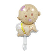Balon Din Folie Metalizata, Mini Figurina, Tematica Gender Reveal, Ambalaj Individual, Pai Inclus, Umflare Cu Aer Sau Heliu - vivimall.ro