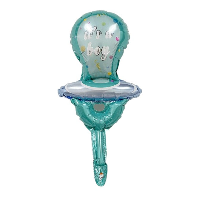 Balon Din Folie Metalizata, Mini Figurina, Tematica Gender Reveal, Ambalaj Individual, Pai Inclus, Umflare Cu Aer Sau Heliu - vivimall.ro