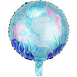 Balon Din Folie Metalizata, Mini Figurina Rotunda, Happy Birthday, Tematica Aniversare, 45 Cm, Ambalaj Individual, Pai Inclus, Umflare Cu Aer Sau Heliu - vivimall.ro