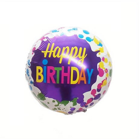 Set 3 Baloane Din Folie Metalizata, Mini Figurina Rotunda, 45 Cm, Ambalaj Individual, Pai Inclus, Umflare Cu Aer Sau Cu Heliu - vivimall.ro