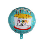 Balon Din Folie Metalizata, Mini Figurina Rotunda, Tema Aniversare, 45 Cm, Ambalaj Individual, Pai Inclus, Umflare Cu Aer Sau Heliu - vivimall.ro