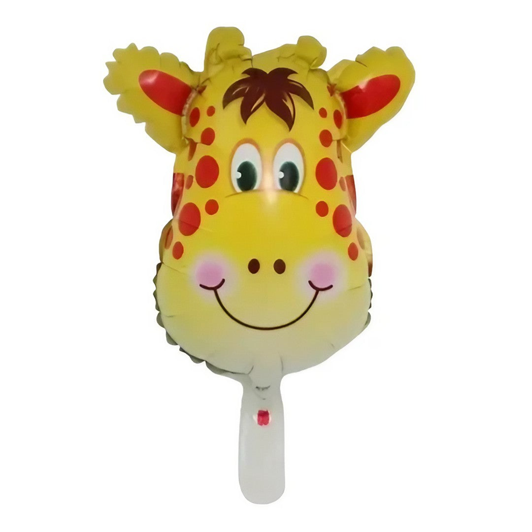 Balon Din Folie Metalizata, Mini Figurine Animalute, Tematica Aniversare, Ambalaj Individual, Pai Inclus, Umflare Cu Aer Sau Heliu - vivimall.ro