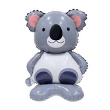 Balon Din Folie Metalizata, Mini Figurine Animalute, Tematica Aniversare, Ambalaj Individual, Pai Inclus, Umflare Cu Aer Sau Heliu - vivimall.ro