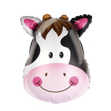 Balon Din Folie Metalizata, Mini Figurine Animalute, Tematica Aniversare, Ambalaj Individual, Pai Inclus, Umflare Cu Aer Sau Heliu