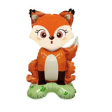 Balon Din Folie Metalizata, Mini Figurine Animalute, Tematica Aniversare, Ambalaj Individual, Pai Inclus, Umflare Cu Aer Sau Heliu - vivimall.ro