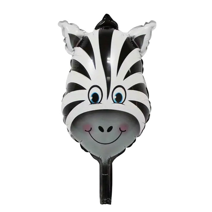 Balon Din Folie Metalizata, Mini Figurine Animalute, Tematica Aniversare, Ambalaj Individual, Pai Inclus, Umflare Cu Aer Sau Heliu - vivimall.ro