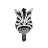 Balon Din Folie Metalizata, Mini Figurine Animalute, Tematica Aniversare, Ambalaj Individual, Pai Inclus, Umflare Cu Aer Sau Heliu