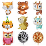 Balon Din Folie Metalizata, Mini Figurine, Model Cerb, Tematica Aniversare, Ambalaj Individual, Pai Inclus, Umflare Cu Aer Sau Heliu,