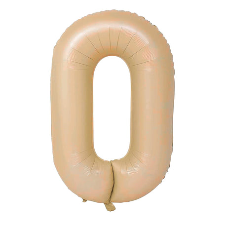 Balon Din Folie Metalizata, 100 Cm, Ambalaj Individual, Pai Inclus, Crem - vivimall.ro