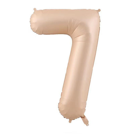 Balon Din Folie Metalizata, Figurina Cifra, Tema Aniversare 100 Cm, Ambalaj Individual, Pai Inclus, Umflare Cu Aer Sau Heliu, Crem - vivimall.ro