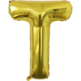Balon Folie Metalizata Litera T, 40 Cm, Umflati Cu Heliu Sau Aer, Ambalaj Individual, Pai Inclus - vivimall.ro